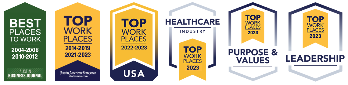 ARC's 6 Top Workplaces Awards from recent years